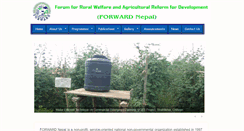 Desktop Screenshot of forwardnepal.org